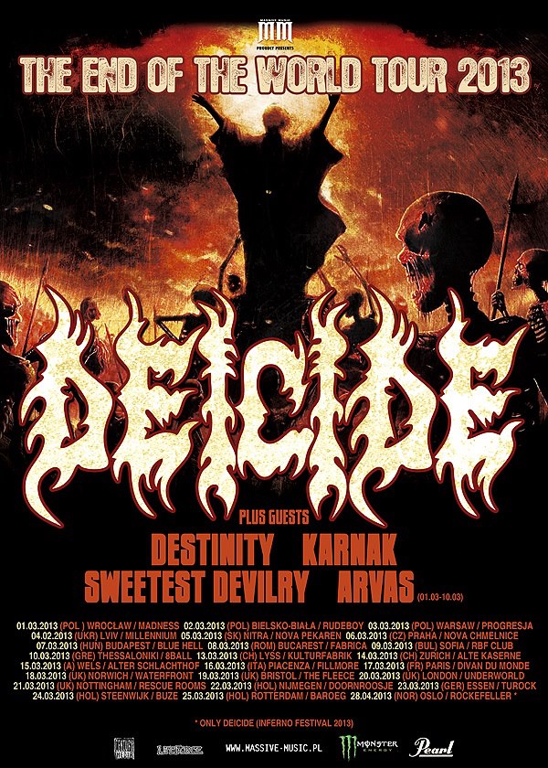 E oficial! Deicide va concerta in Romania in primavara
